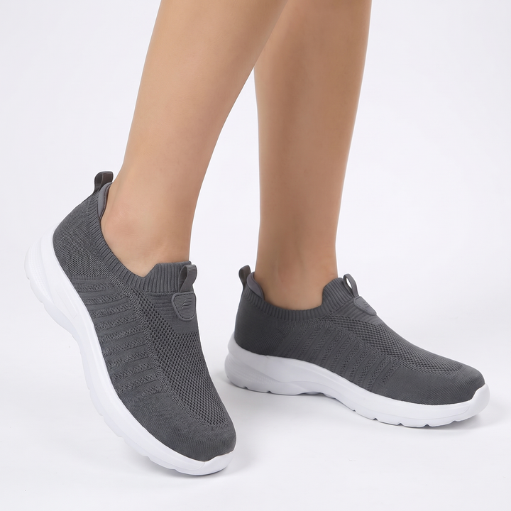 Women's Orthopaedic Sock Knit Slip-On Sneakers Lightweight Breathable Cushioned Walking Shoes