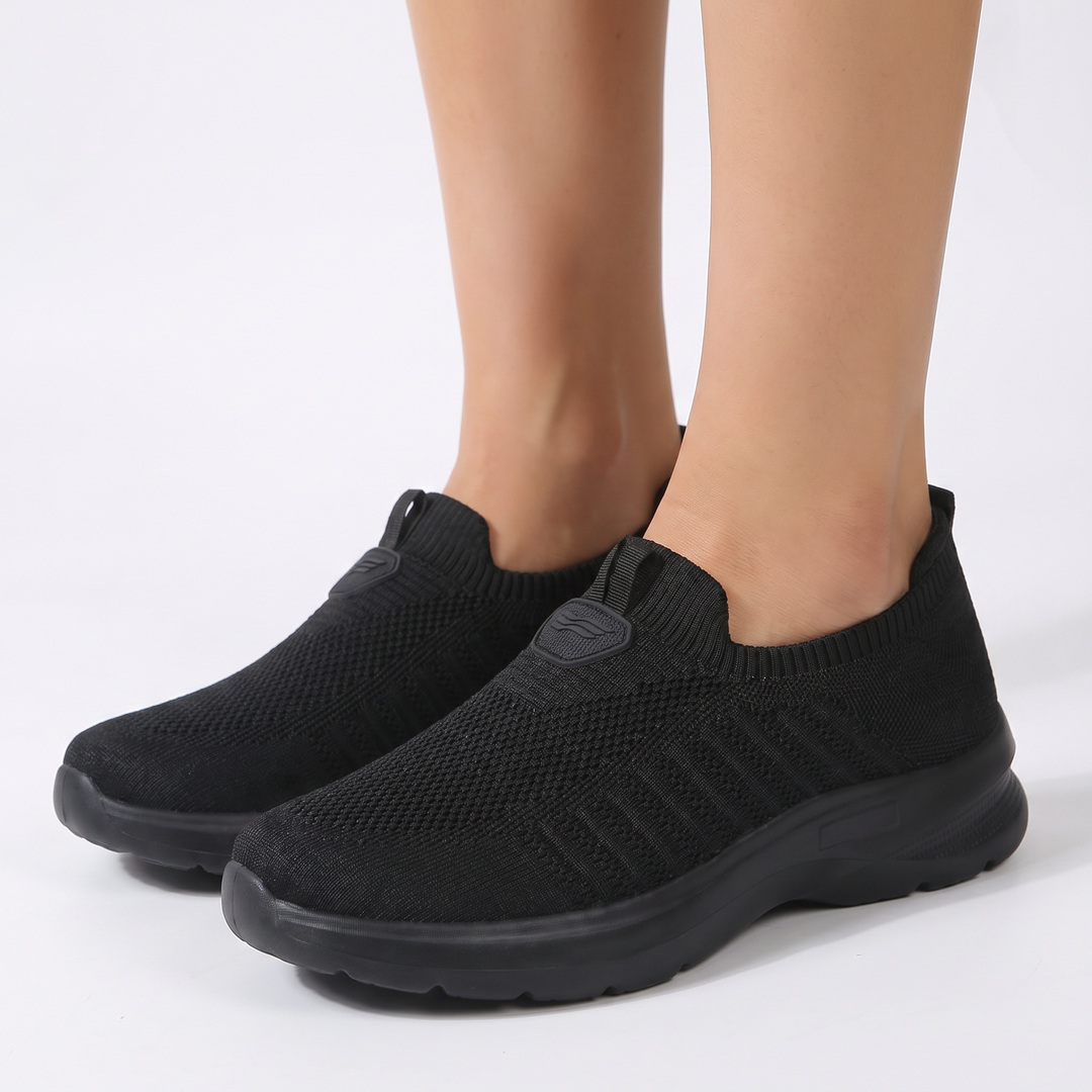 Women's Orthopaedic Sock Knit Slip-On Sneakers Lightweight Breathable Cushioned Walking Shoes