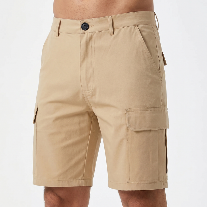 Men's Cargo Shorts Multi-Pocket Slim Fit Stretch Cotton Casual Summer