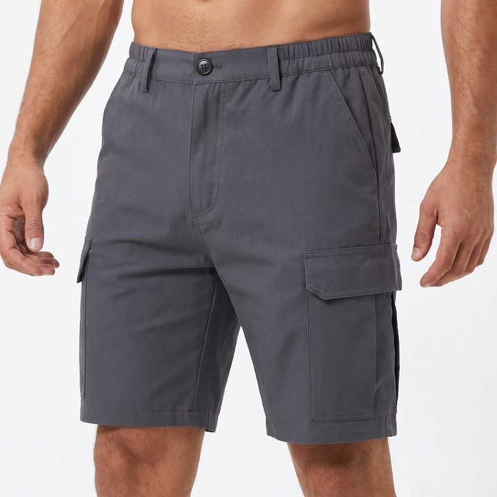 Men's Cargo Shorts Multi-Pocket Slim Fit Stretch Cotton Casual Summer
