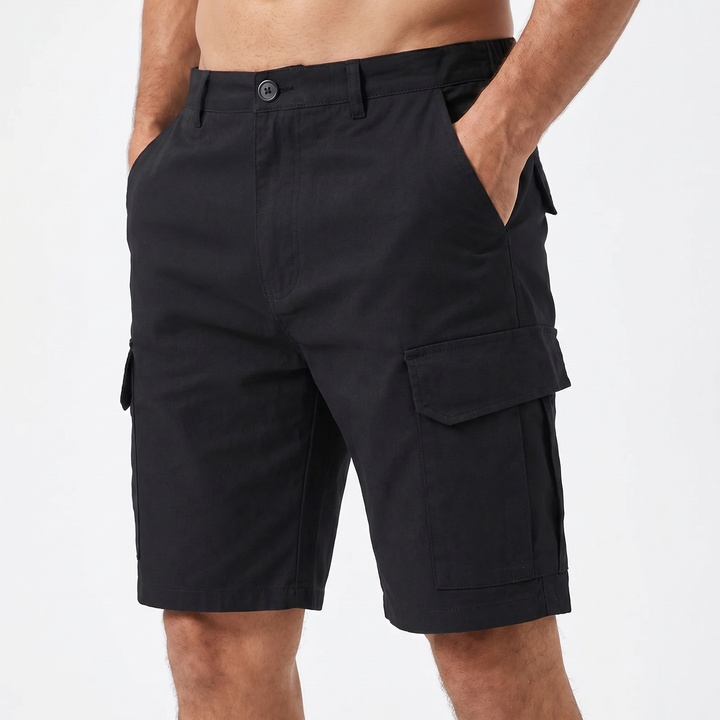 Men's Cargo Shorts Multi-Pocket Slim Fit Stretch Cotton Casual Summer