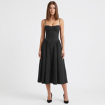 Black With Breast Cotton Chest Hoop Without Lining