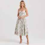 Sage Print With Lining, Fishbone And Chest Hoop