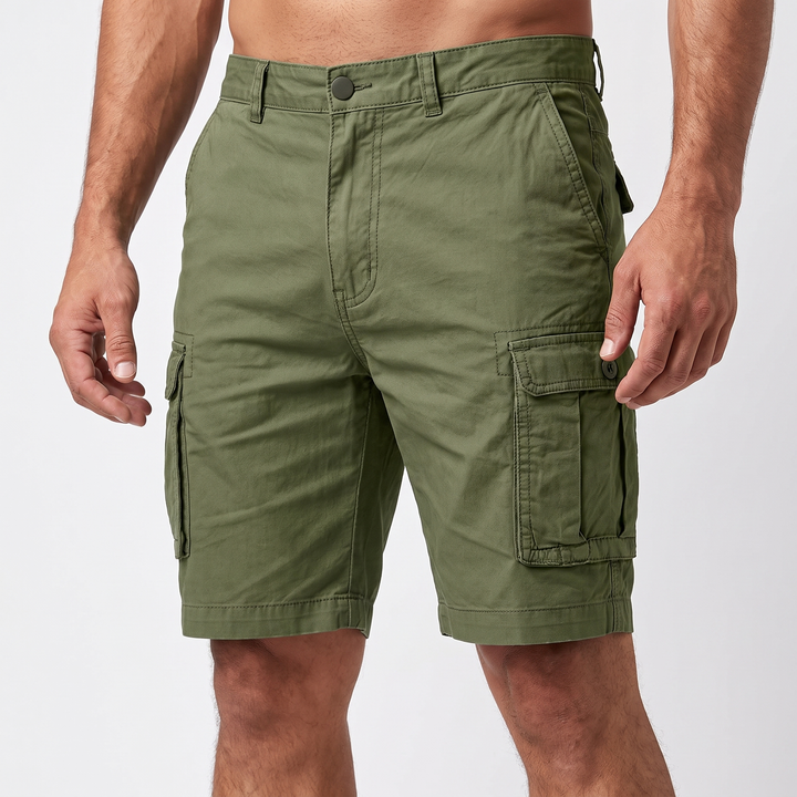 Men's Cotton Cargo Shorts Casual Fit Side Pocket Summer Shorts