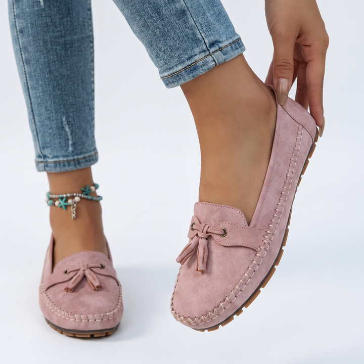 Women's Suede Tassel Loafers Slip-On Flat Casual Moccasins