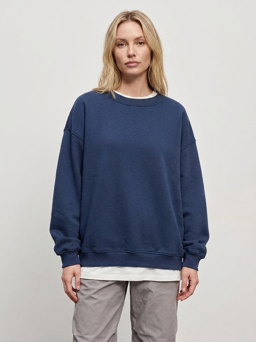 Women's Oversized Sweatshirt Crew Neck Fleece Pullover Casual