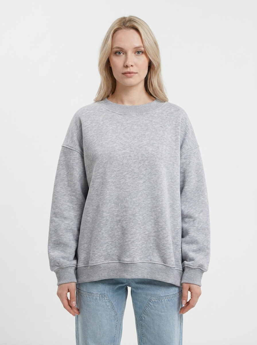 Women's Oversized Sweatshirt Crew Neck Fleece Pullover Casual