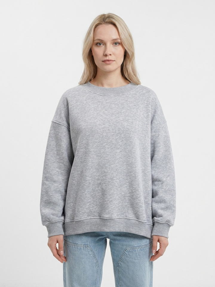 Women's Oversized Sweatshirt Crew Neck Fleece Pullover Casual