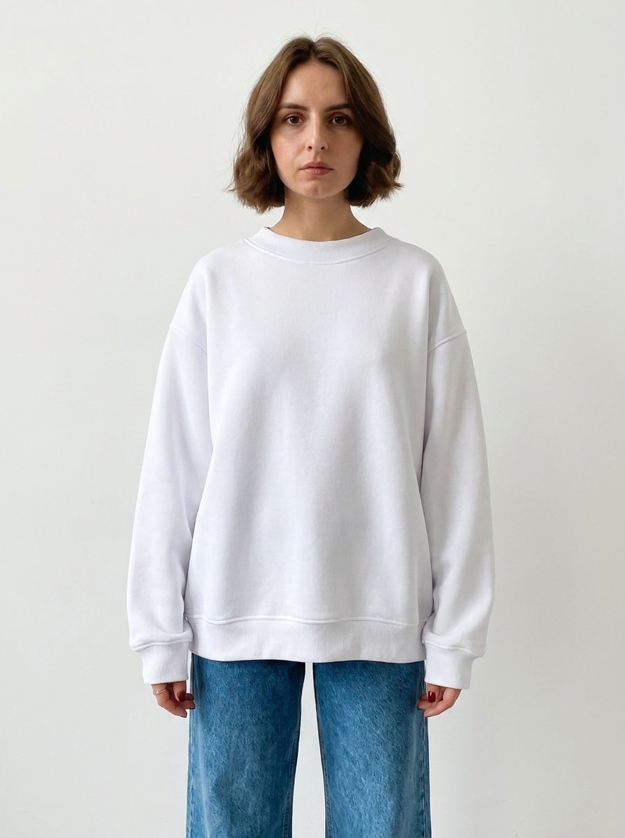 Women's Oversized Sweatshirt Crew Neck Fleece Pullover Casual