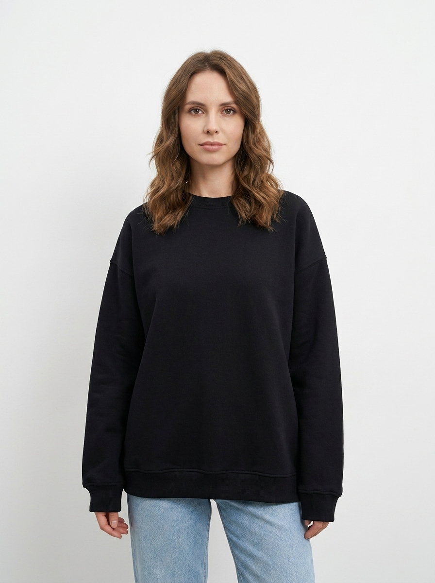 Women's Oversized Sweatshirt Crew Neck Fleece Pullover Casual