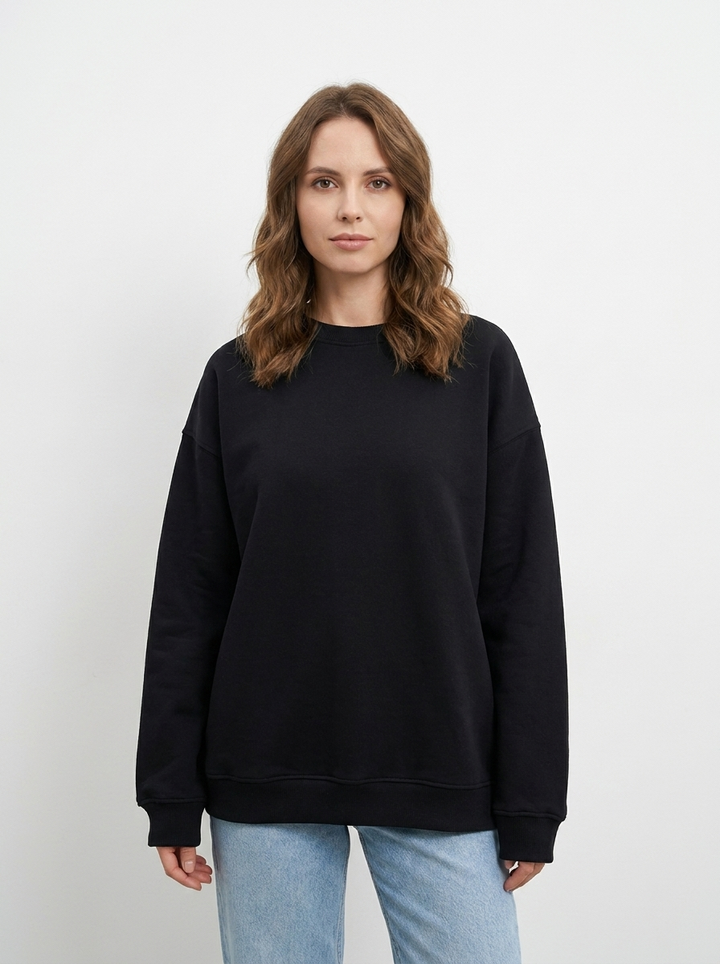 Women's Oversized Sweatshirt Crew Neck Fleece Pullover Casual