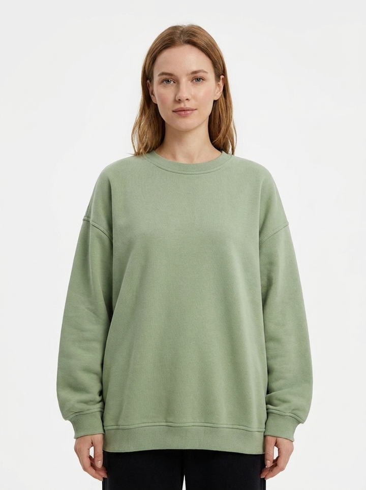 Women's Oversized Sweatshirt Crew Neck Fleece Pullover Casual
