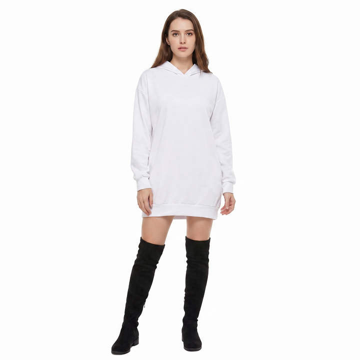 Women's Hoodie Dress Pullover Sweatshirt with Pockets