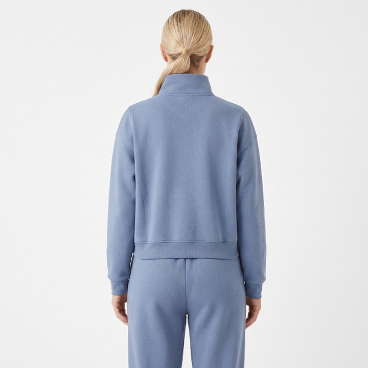 Women's Cropped Zip-Up Sweatshirt and Jogger Set