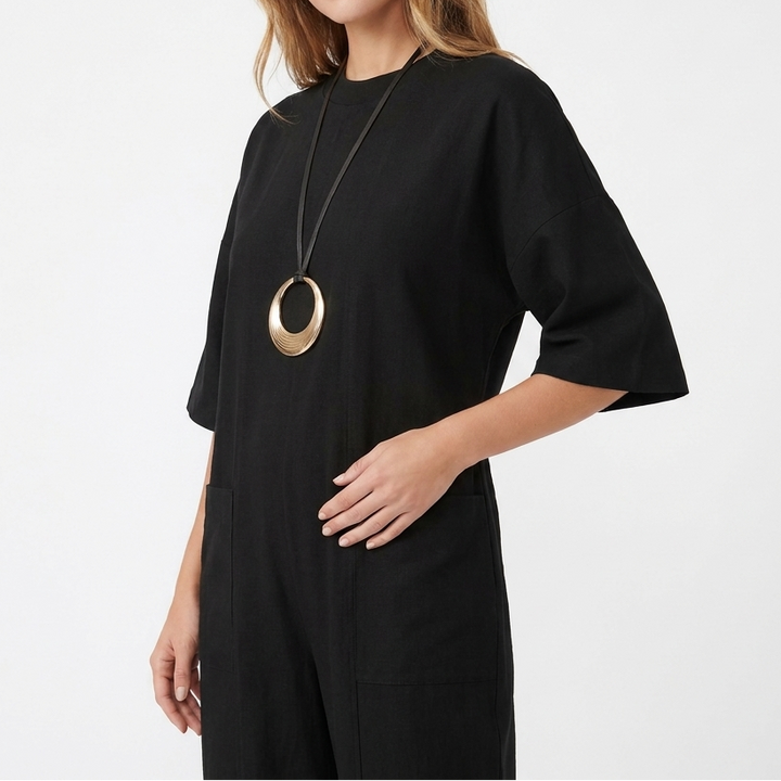 Women's Two-Piece Lounge Set Short Sleeve Top Wide-Leg Pants Casual