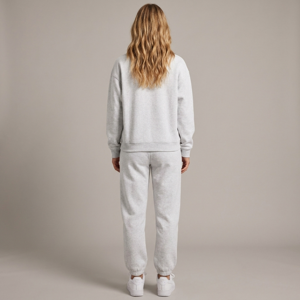 Women's Half-Zip Sweatshirt And Jogger Set Fleece Loungewear