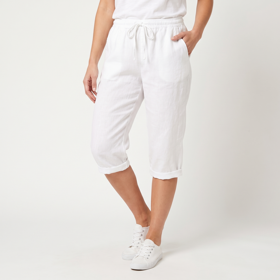Women's Mid-Length Drawstring Bermuda Shorts