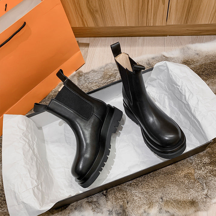 Smoke Boots Inner Heightened Martin Boots