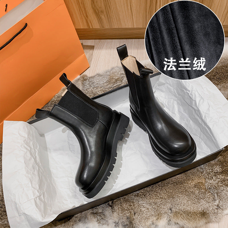 Smoke Boots Inner Heightened Martin Boots