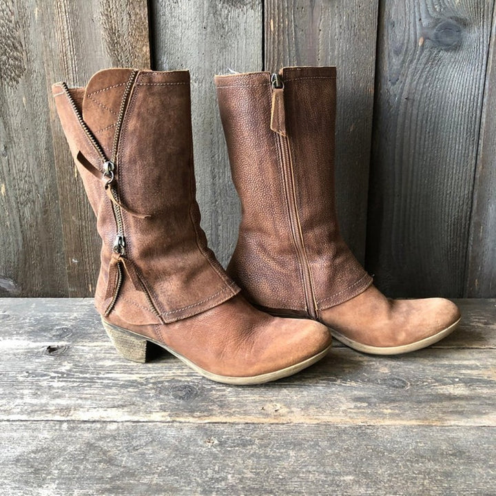 Side Zip Martin Boots