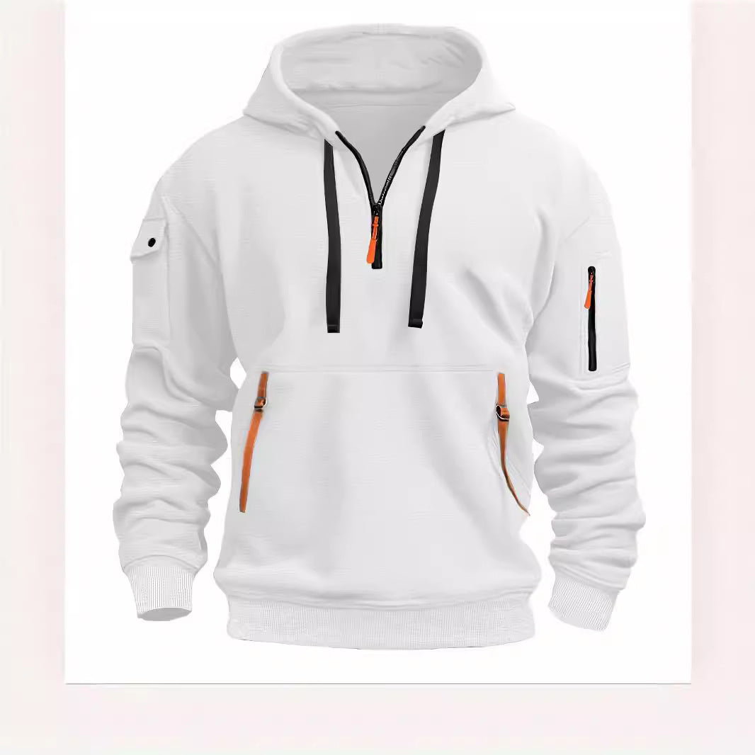 Hooded Zip-Up Pullover