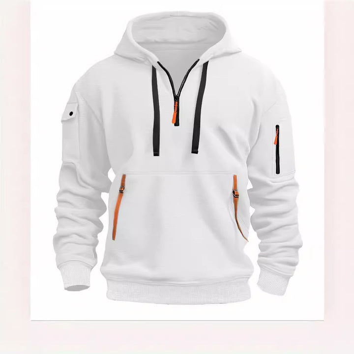 Hooded Zip-Up Pullover