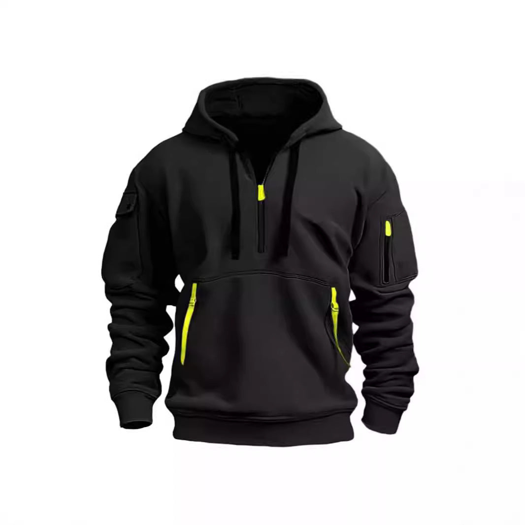 Hooded Zip-Up Pullover