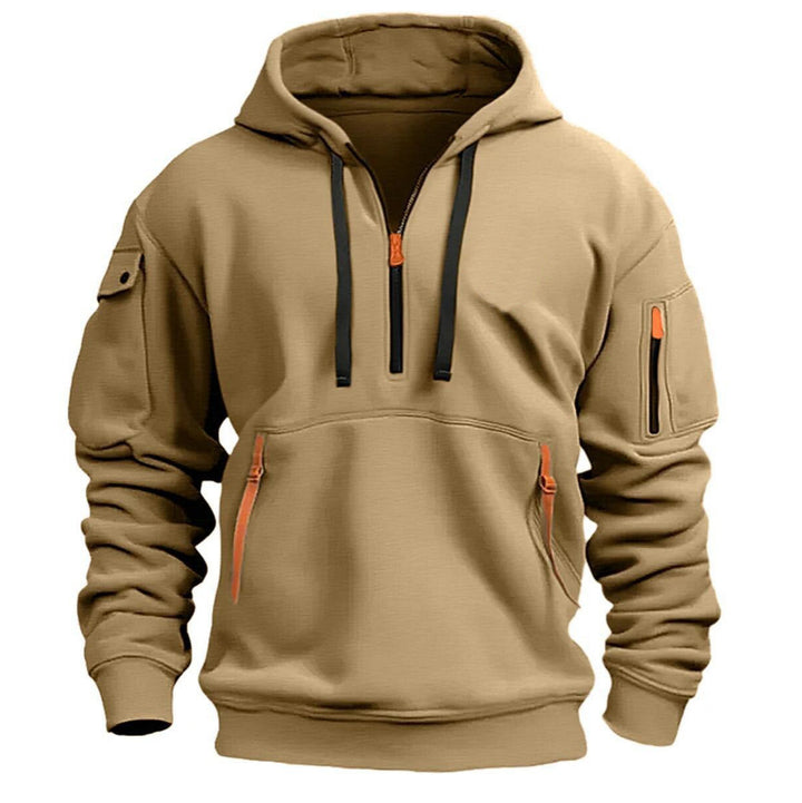 Hooded Zip-Up Pullover