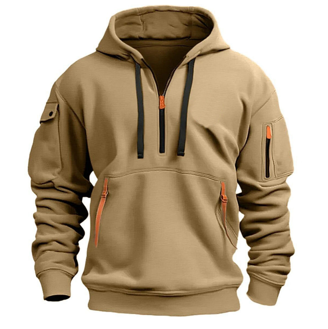 Hooded Zip-Up Pullover