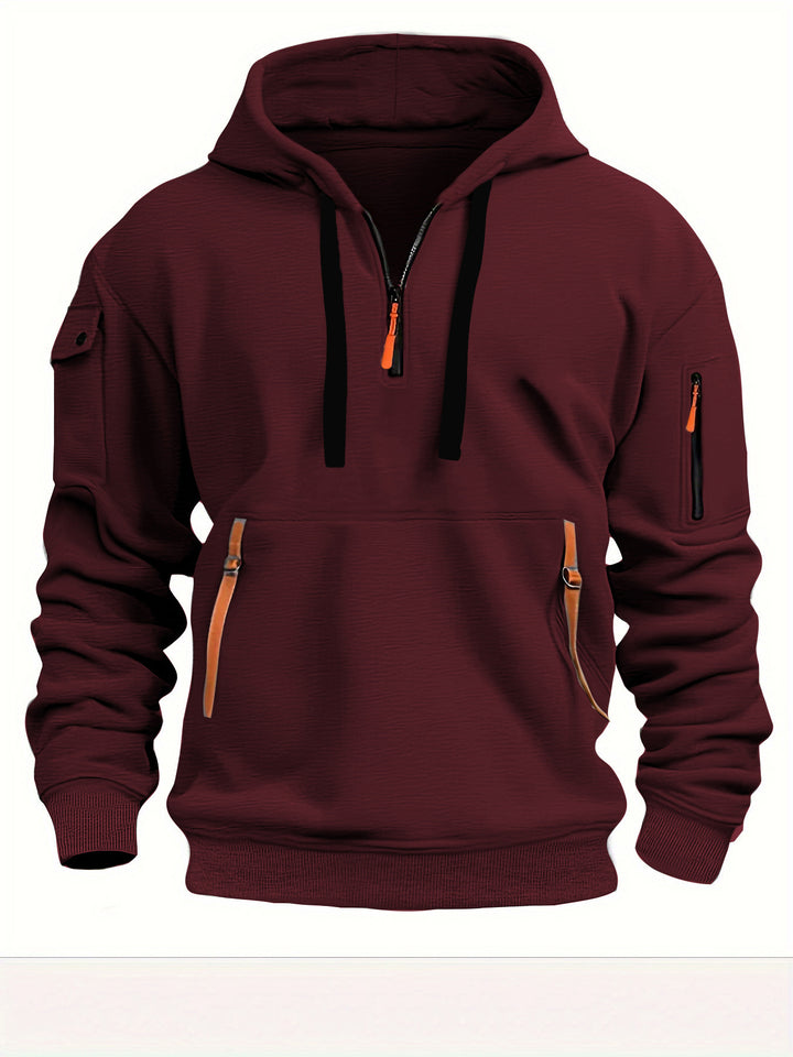 Hooded Zip-Up Pullover
