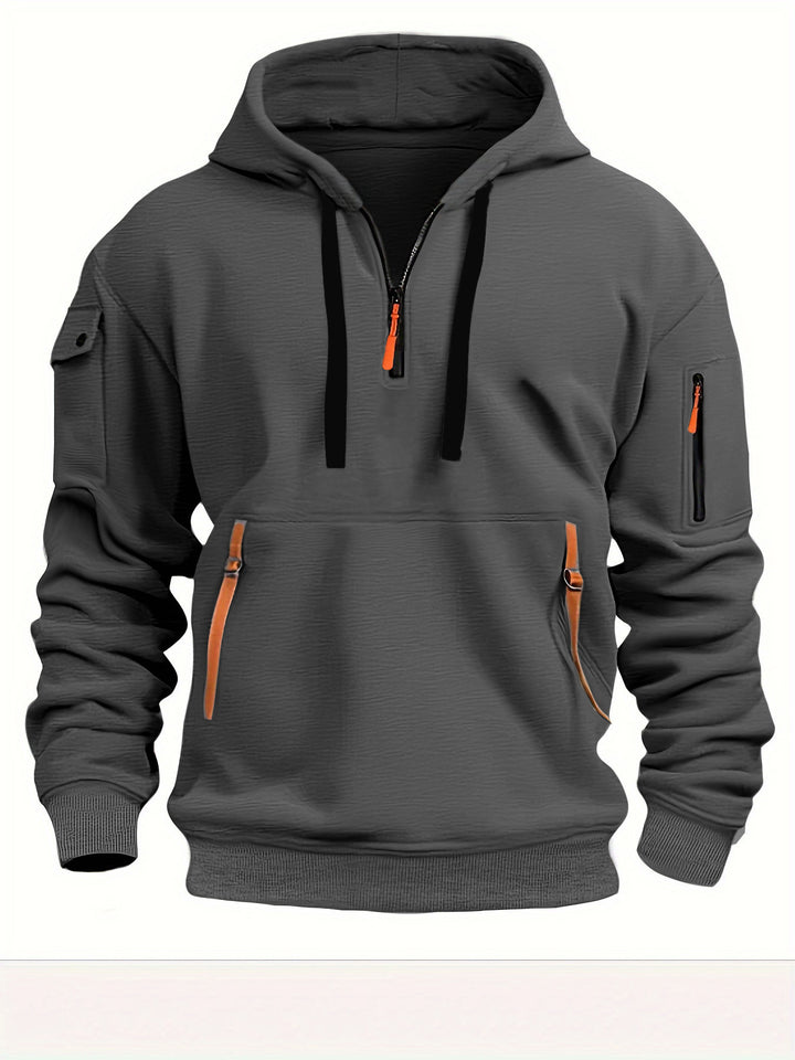 Hooded Zip-Up Pullover
