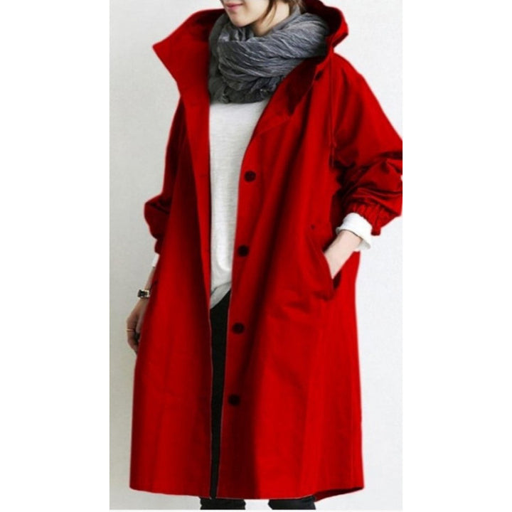 Mid-Length Elegant Windbreaker