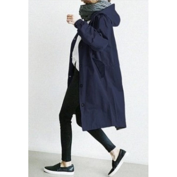 Mid-Length Elegant Windbreaker