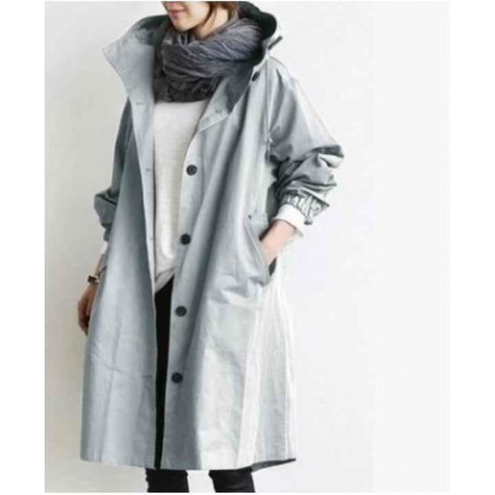 Mid-Length Elegant Windbreaker