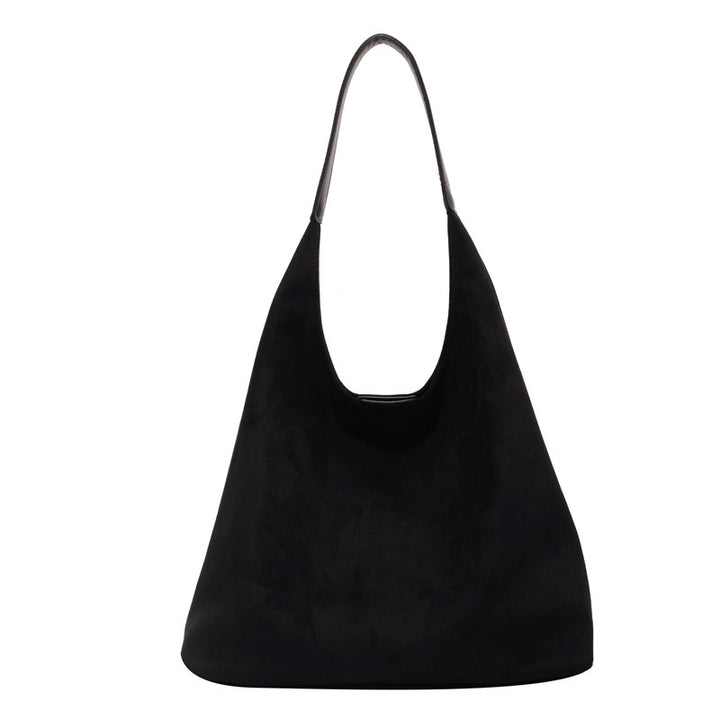 Women's Suede Hobo Bag Slouchy Single-Strap Triangular