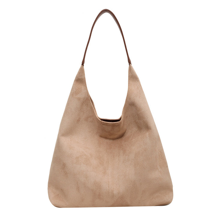 Women's Suede Hobo Bag Slouchy Single-Strap Triangular