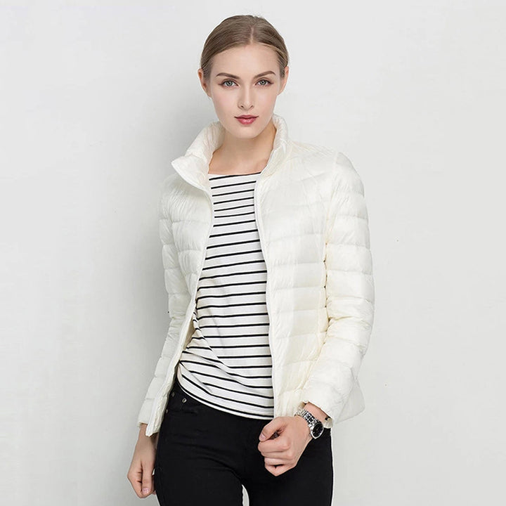 Vertical Collar Slim Fit Down Jacket