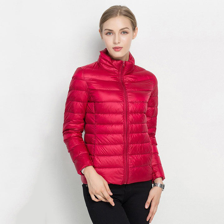 Vertical Collar Slim Fit Down Jacket