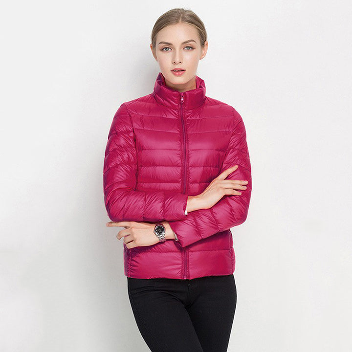 Vertical Collar Slim Fit Down Jacket