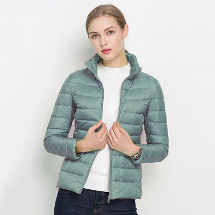 Vertical Collar Slim Fit Down Jacket