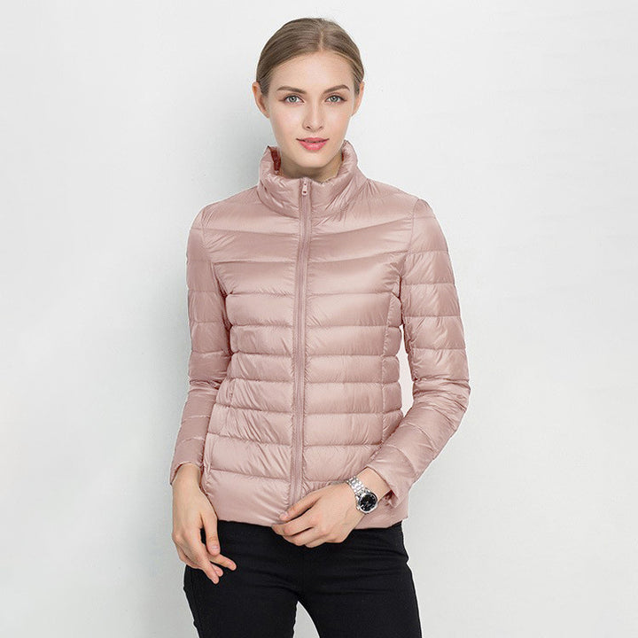 Vertical Collar Slim Fit Down Jacket