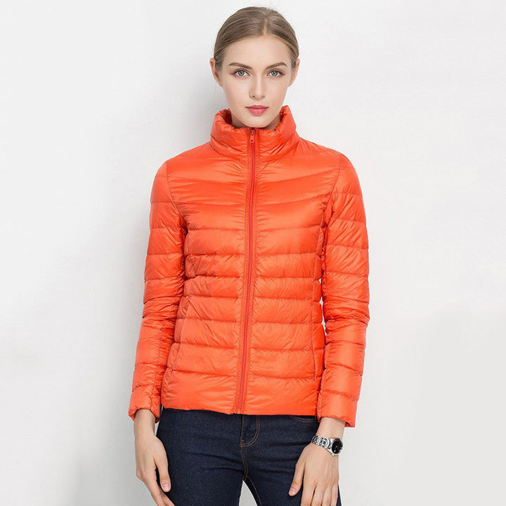 Vertical Collar Slim Fit Down Jacket