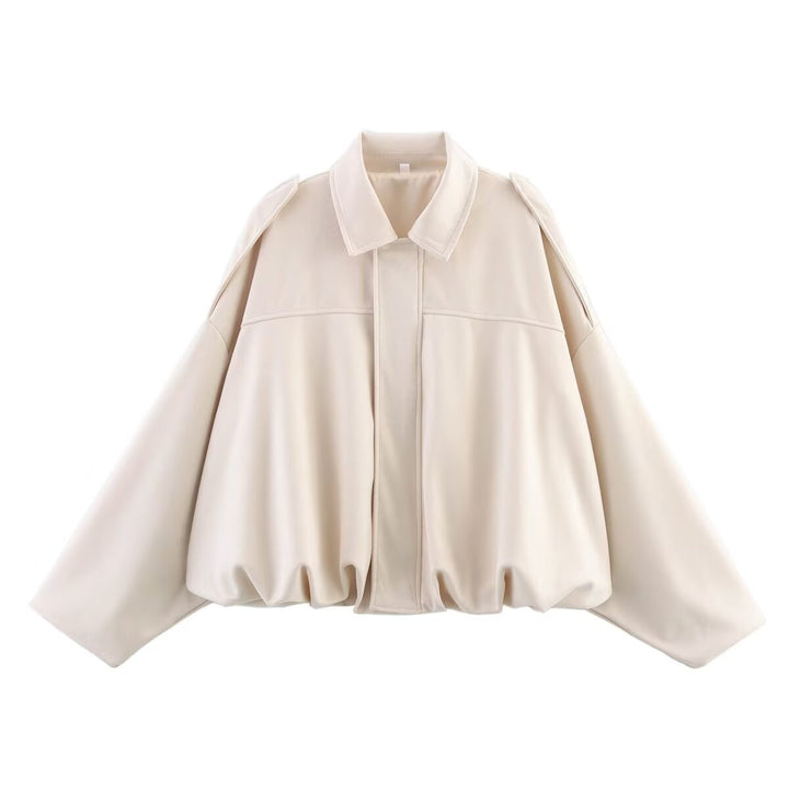 Women'S Lapel Zipper Jacket