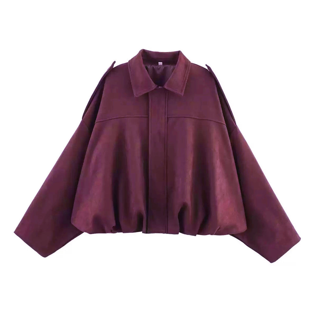 Women'S Lapel Zipper Jacket