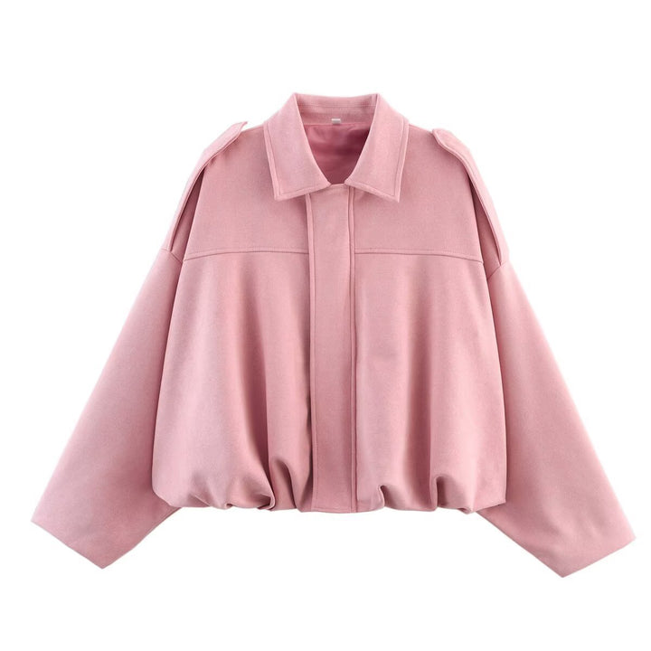 Women'S Lapel Zipper Jacket