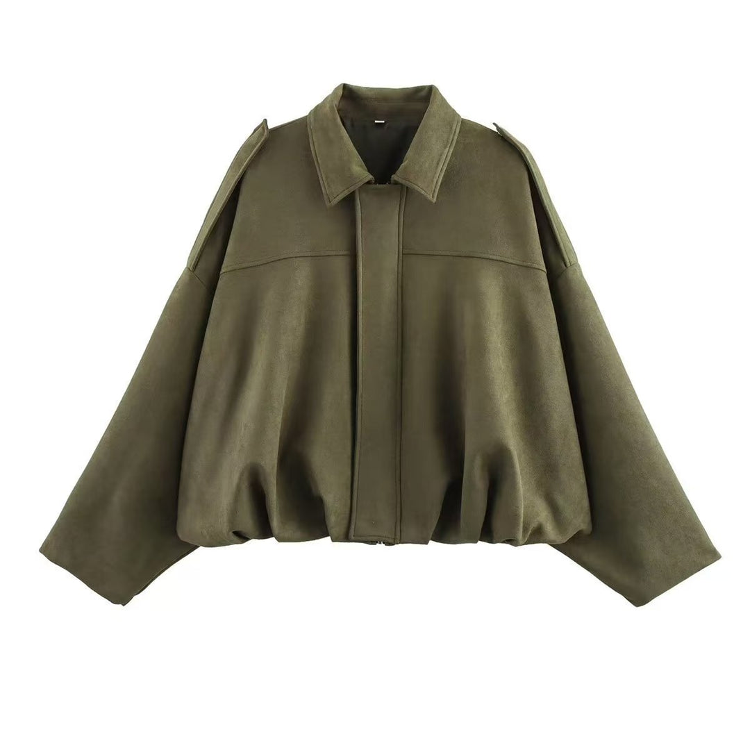 Women'S Lapel Zipper Jacket