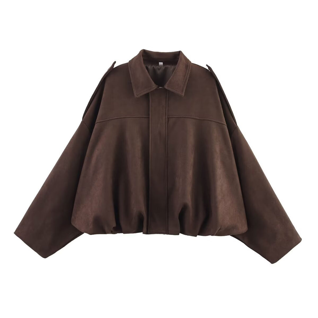 Women'S Lapel Zipper Jacket