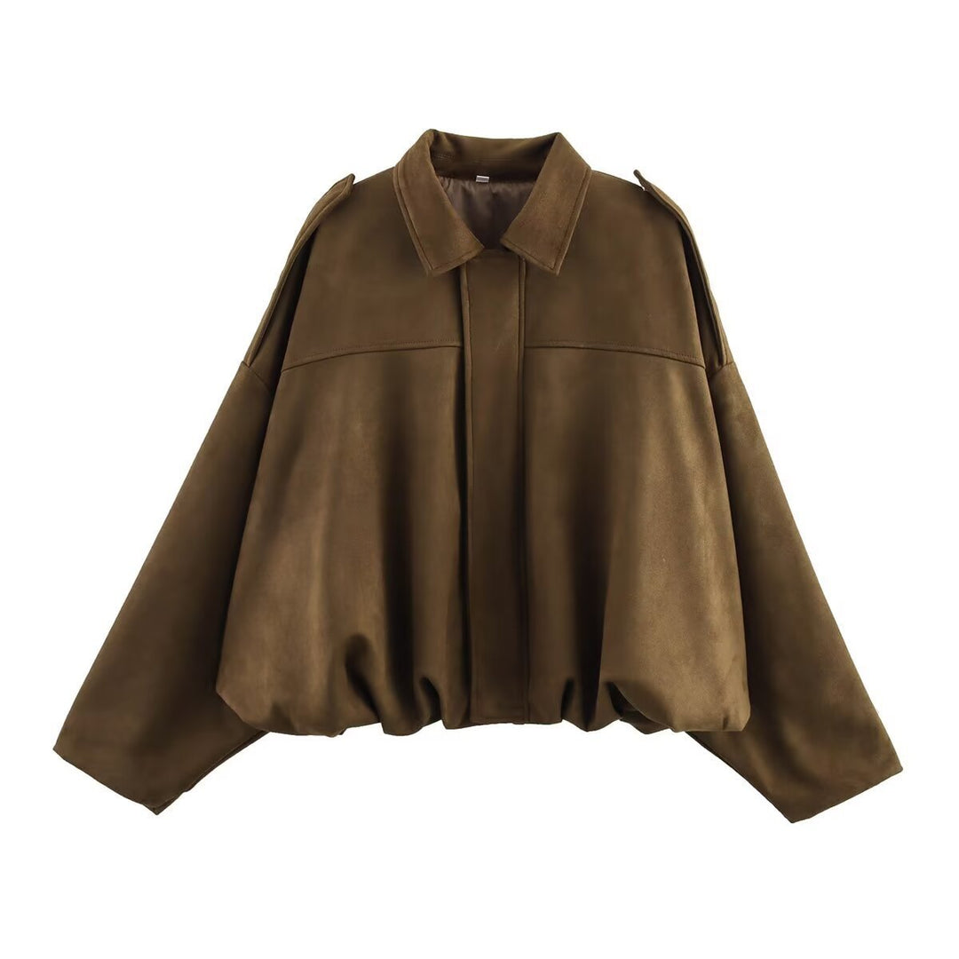 Women'S Lapel Zipper Jacket