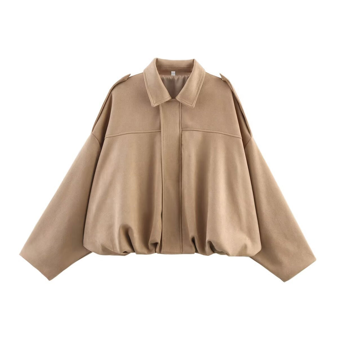 Women'S Lapel Zipper Jacket