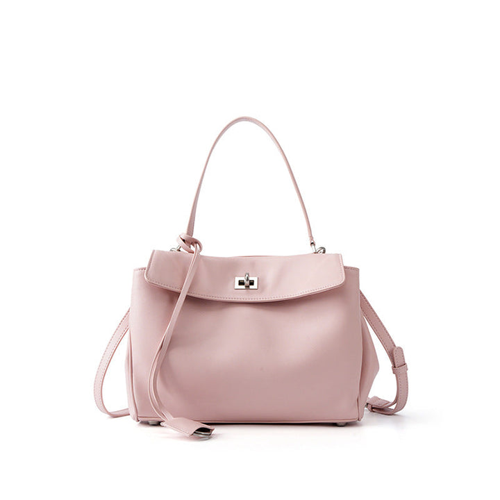 Women's Leather Shoulder Bag Large Capacity Crossbody Tote Gold Hardware